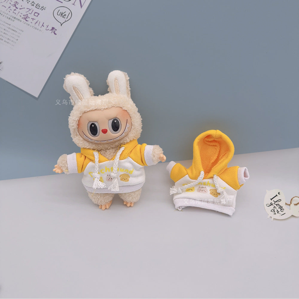 Labubu 17cm Doll Sweatshirt - Cute Outfit for Vinyl Doll