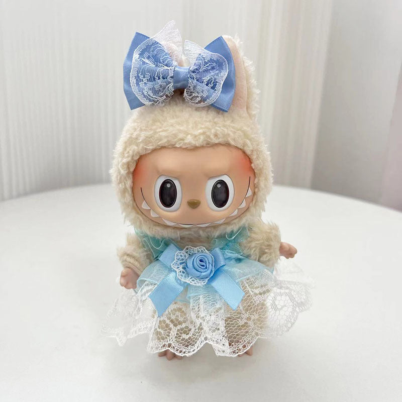 Labubu 17cm Zipper Shirt & Cute Outfits for Vinyl Doll