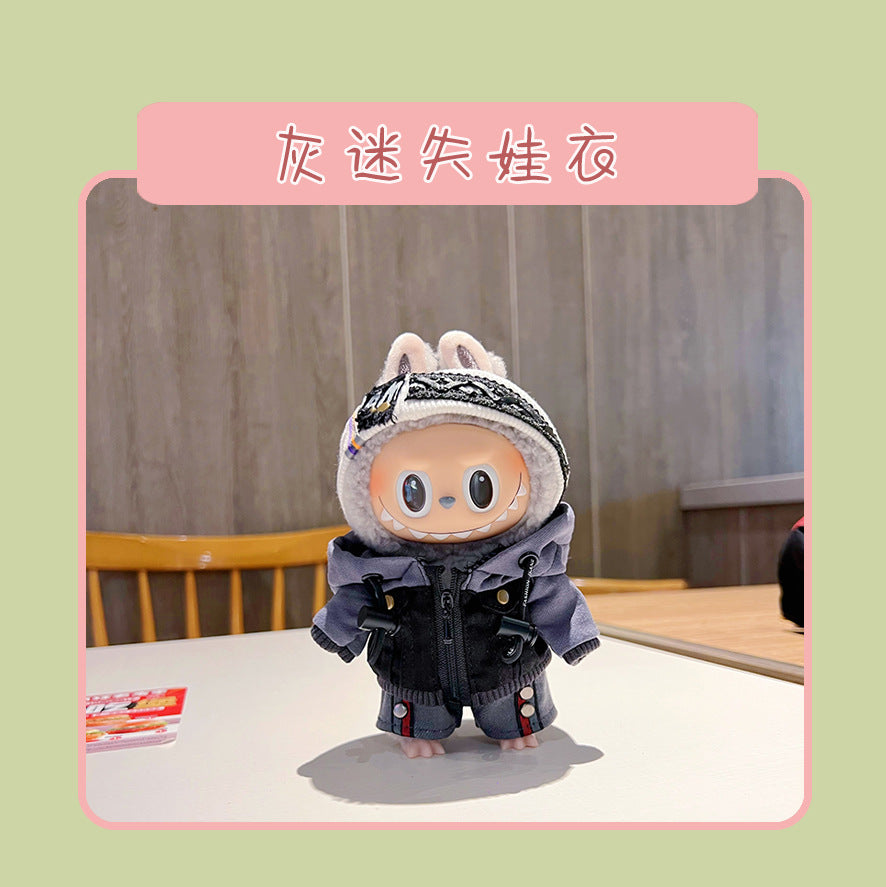 17cm Labubu Doll Clothes & Accessories - Macaron Style