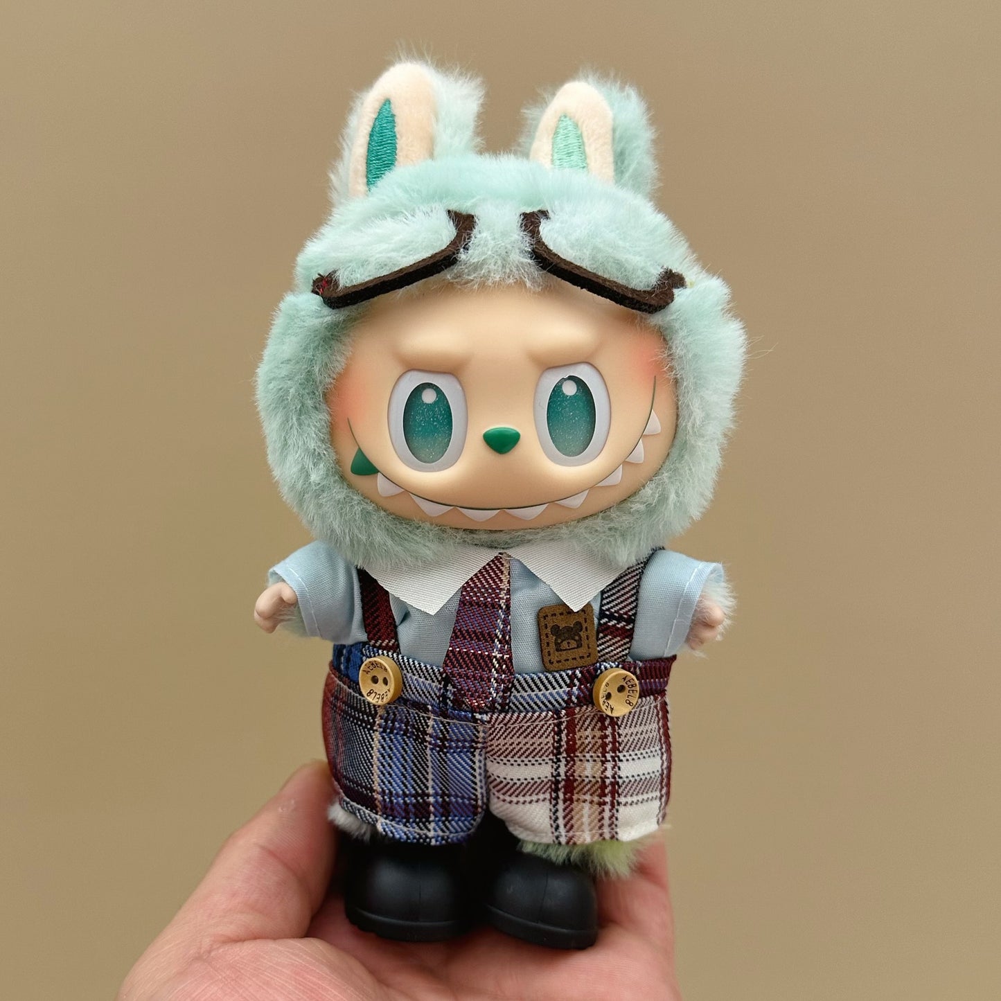 labubu doll clothes 17cm pull cloth clothes blind box doll skirt suit cute dress toy cross-border wholesale