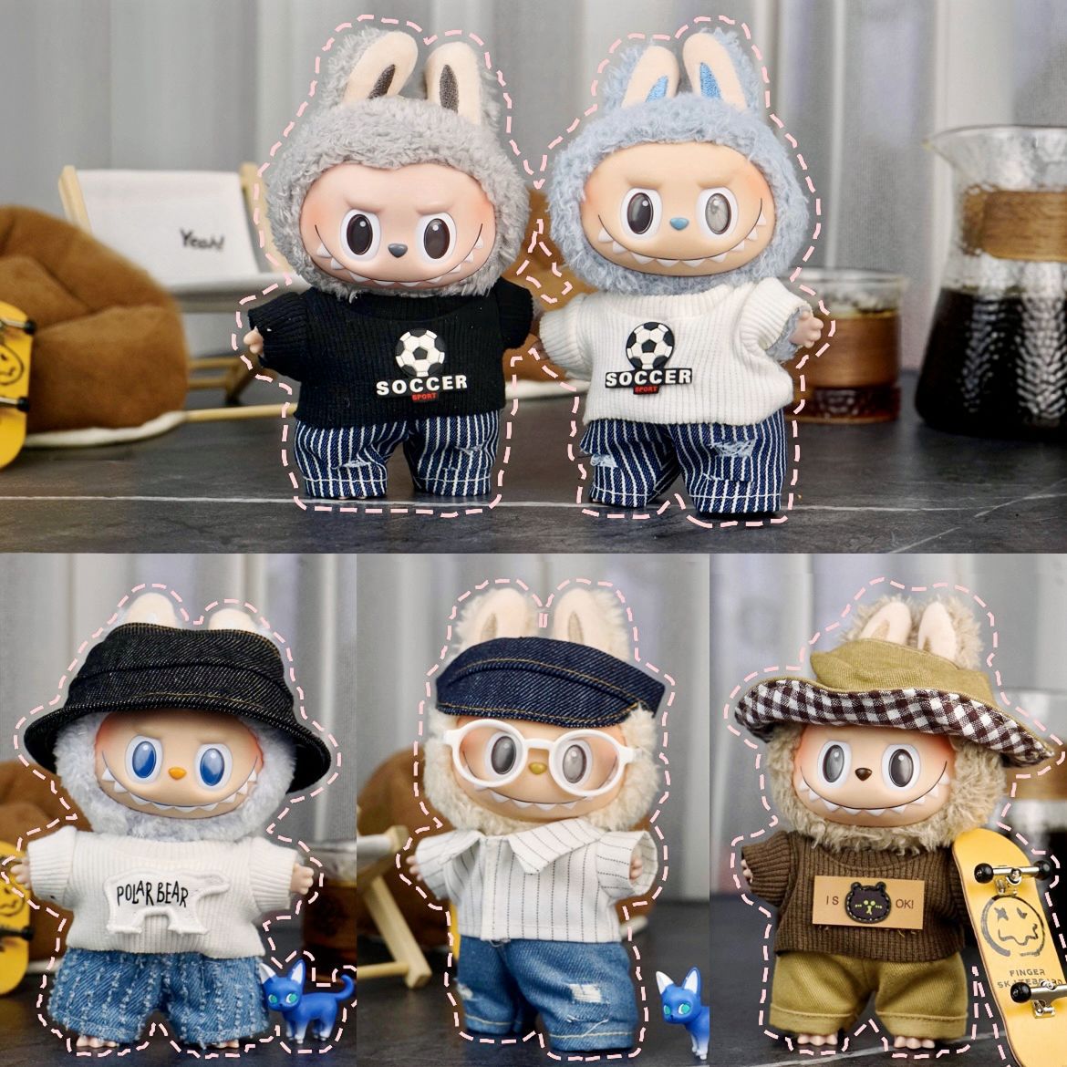 Labubu 17cm Doll Coat Outfit - Trendy Kids Fashion