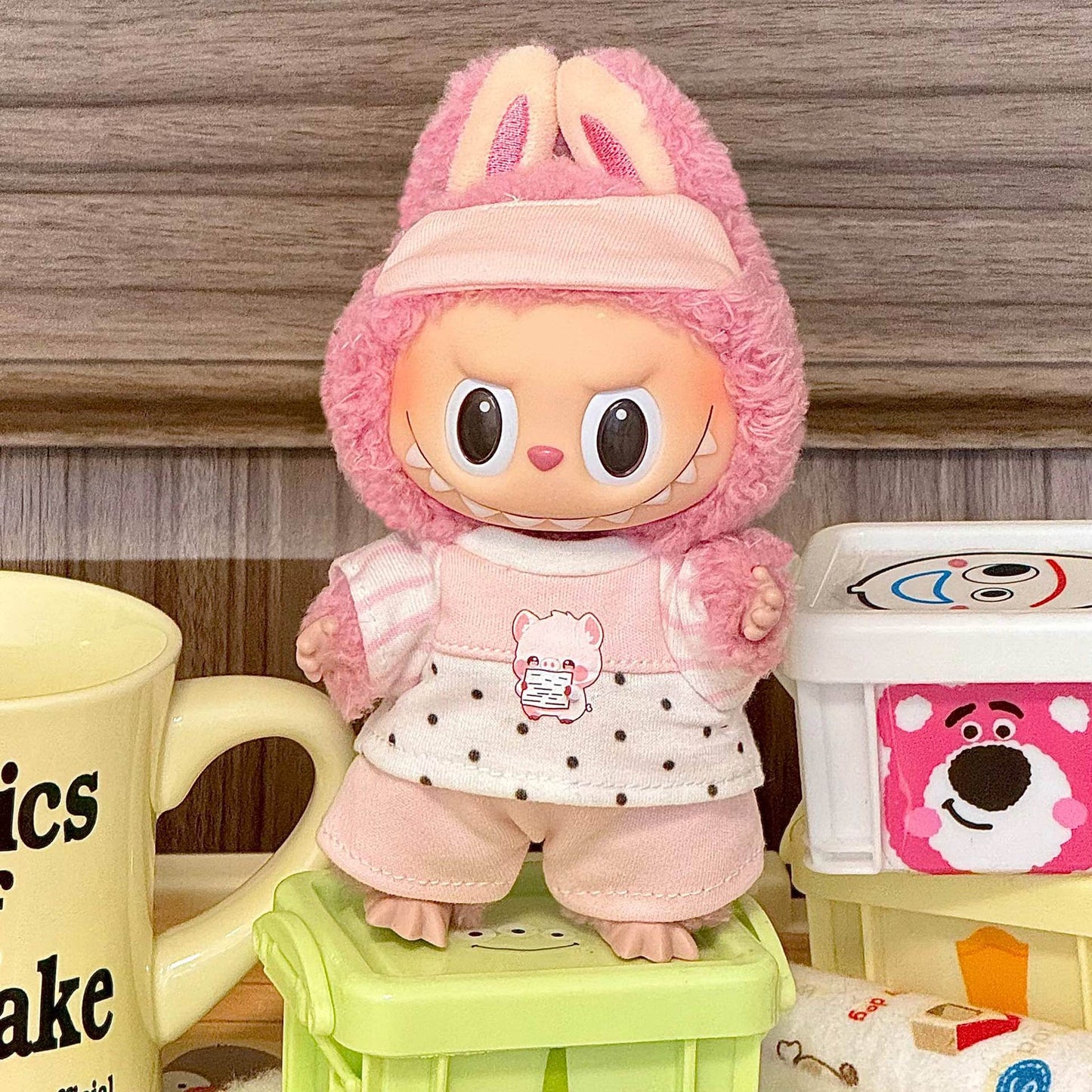 labubu Sitting Party Doll Costumes One or Two Generation Blind Box Labubu Doll Costumes Plush Vinyl Face