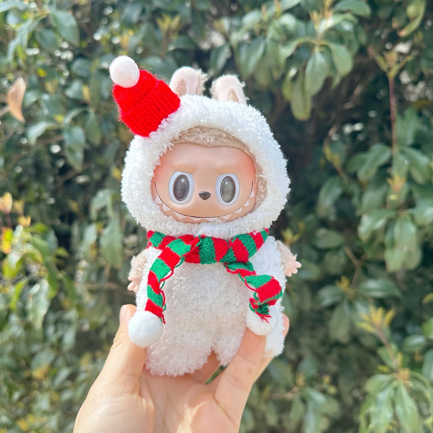 Pendant Blind Box Rab Cloth Clothes Super Soft Cloud Velvet Powder Pig Elk Snowman Suit Bag Hanging LABUBU