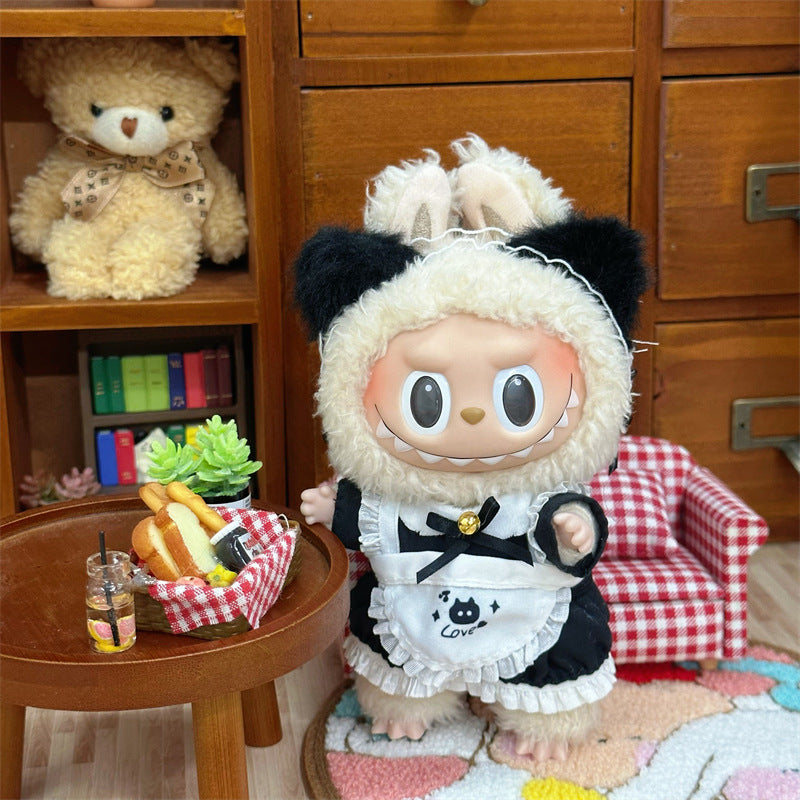 Wholesale Labubu Doll Clothes 17cm Accessories First, Second, Third Generation Vinyl Plush Doll Outfit Set