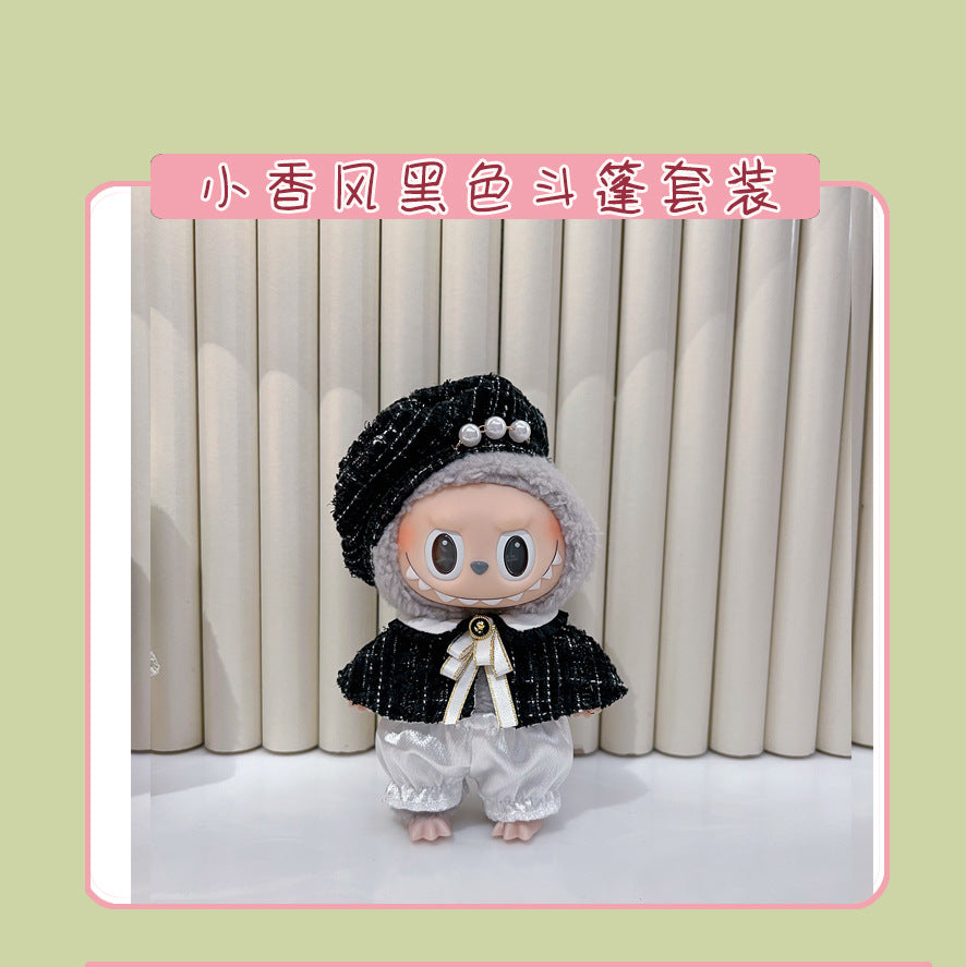 17cm Labubu Doll Clothes & Accessories - Macaron Style