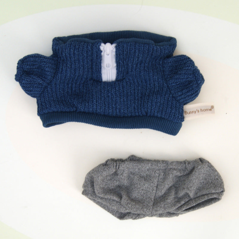 Casual clothes suitable for pulling cloth clothes for 37cm Labubu vinyl doll clothes replacement suit shoes bag