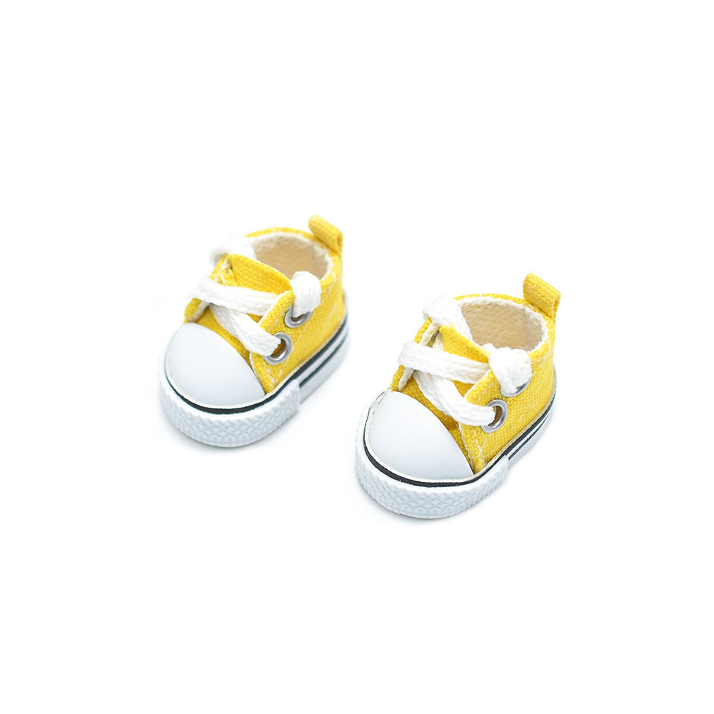 Labubu Canvas Shoes 17cm Labubu Pendant Shoes 10cm Cotton Doll Belle Pendant Baby Clothes