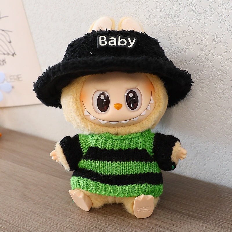 clothes only/in stock generation two generation blind box labubu cloth pendant clothes accessories autumn and winter wool sweater