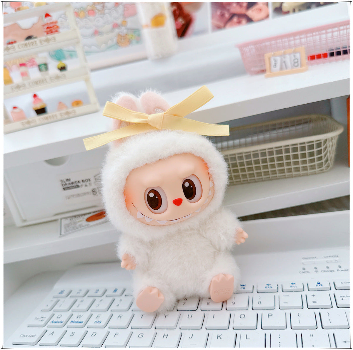 Labubu Doll Outfit - 17cm Cartoon Style Shoulder Bag for Labubu Vinyl Doll