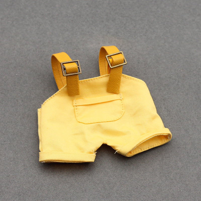 Labubu Doll Denim Suspender Pants for 17cm & 10cm Dolls