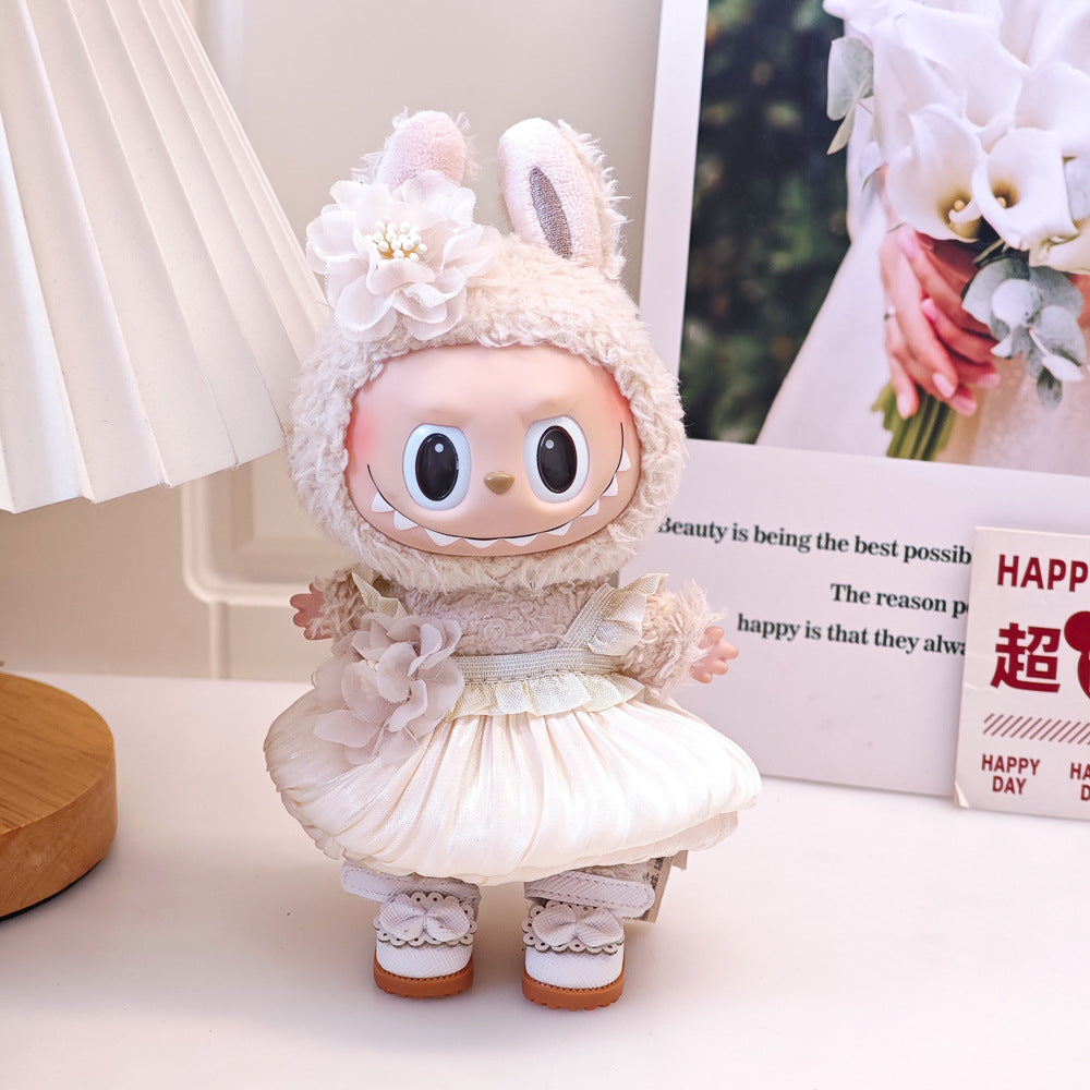 Labubu Doll Wedding Dress & Outfit Set for 17cm Vinyl Doll