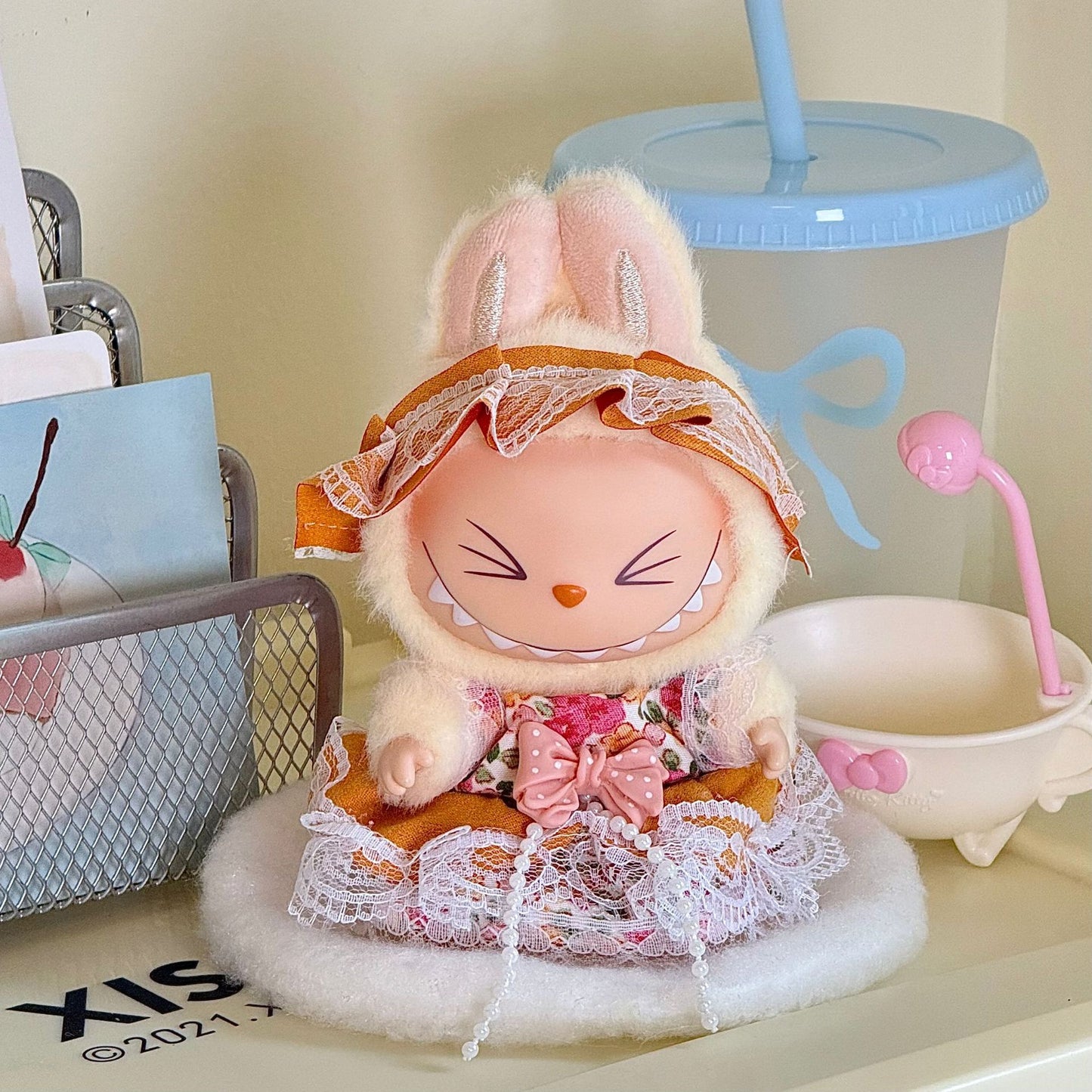 17cm Labubu doll clothes suit 17cm Labubu generation two generation doll pendant clothes wholesale