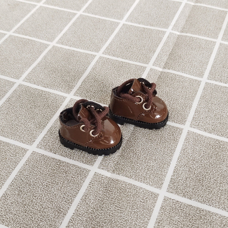 (excluding baby) 17cm cloth shoes labubu vinyl accessories leather shoes 10cm cotton doll princess shoes