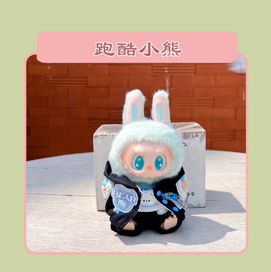 Labubu 15cm Sitting Doll Clothes - Macaron 2nd Gen Outfits