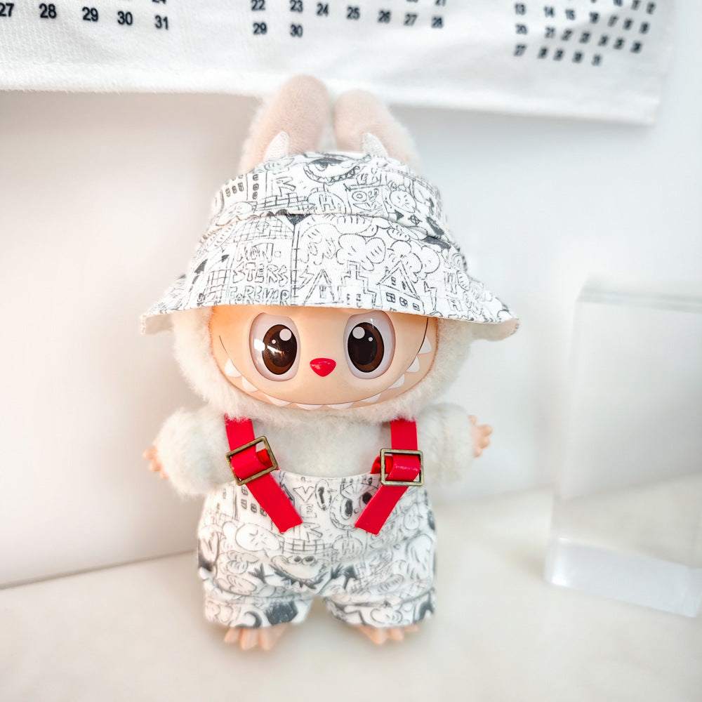 Labubu Doll Outfit Set - Trendy Clothes & Accessories for 17cm Vinyl Pendant