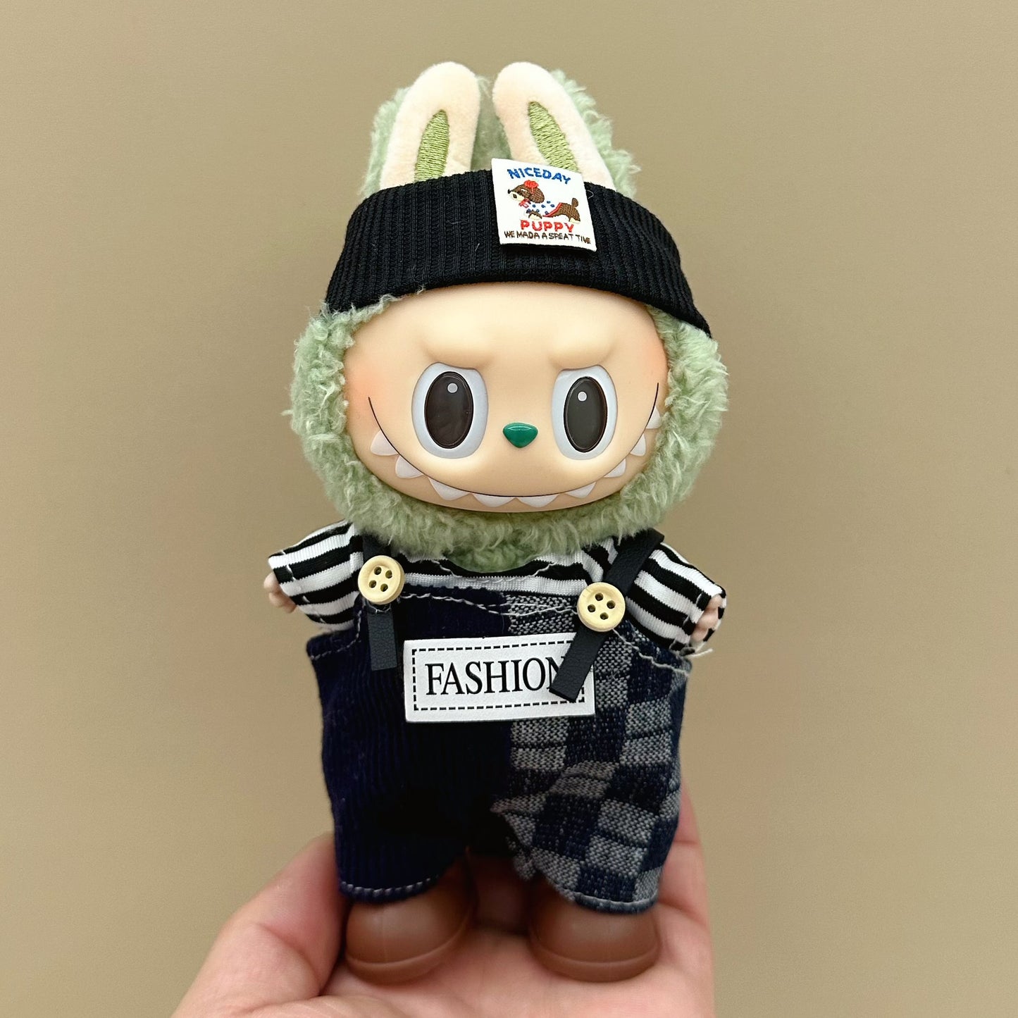 labubu doll clothes 17cm pull cloth clothes blind box doll skirt suit cute dress toy cross-border wholesale