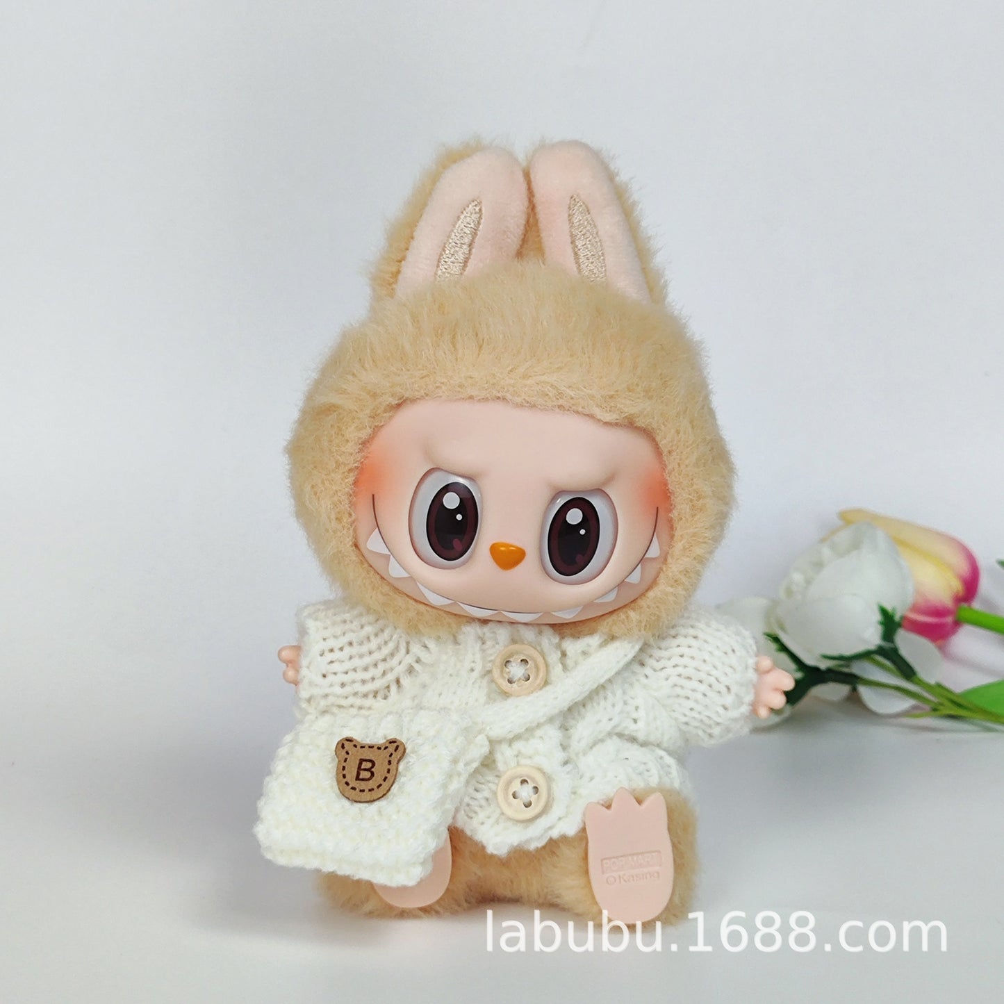 Labubu Doll Outfit - 17cm Sweater, Skirt & Bag Set for 1st-3rd Gen