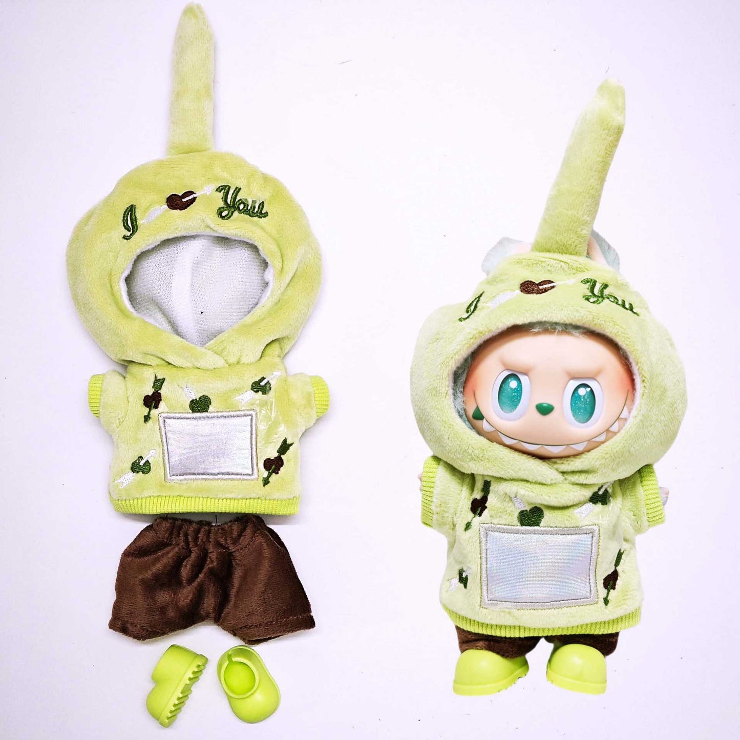 Labubu Baby Clothes Set - Teletubbies Outfit for 15cm & 17cm Dolls