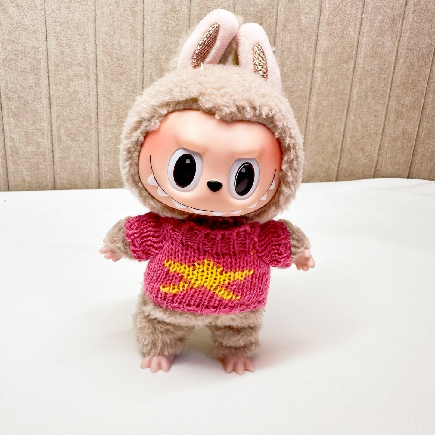 15cm blind box cloth cloth clothes pendant labubu Christmas suit handmade elk pig suit hoodie