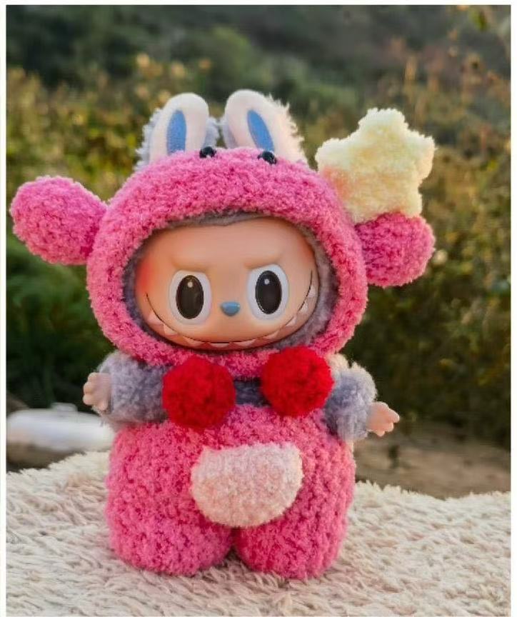 Labubu Doll Clothes 17cm Hand-Crocheted Outfits for 1st & 3rd Gen