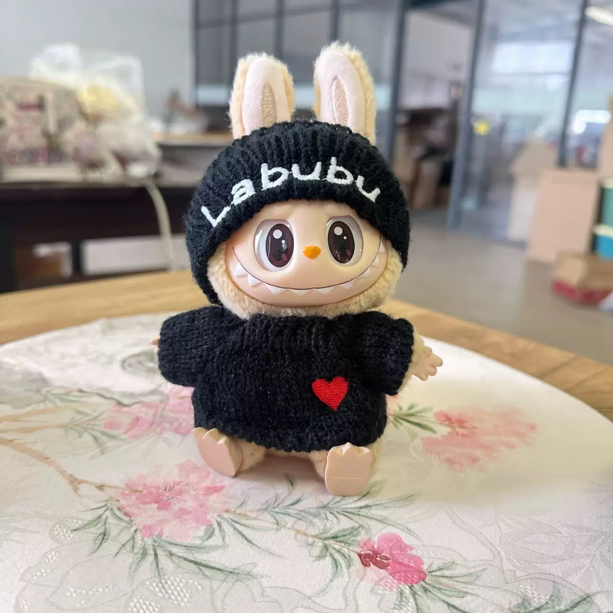 Labubu Doll Outfit Set - Knitted Hat & Sweater for 1st & 2nd Gen