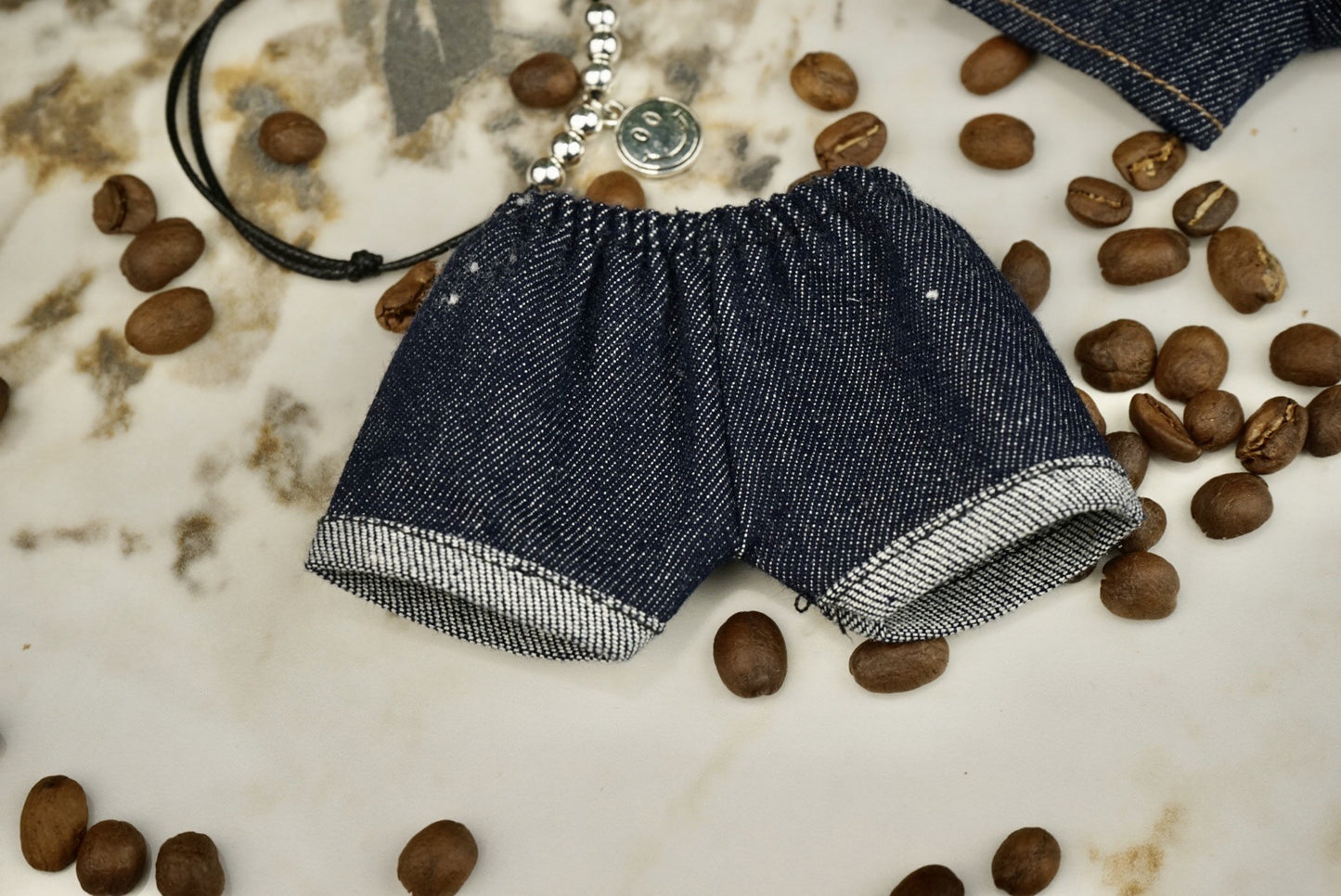 Labubu Doll Denim Outfit Set for 17cm Vinyl Doll - Valentine's Day Gift