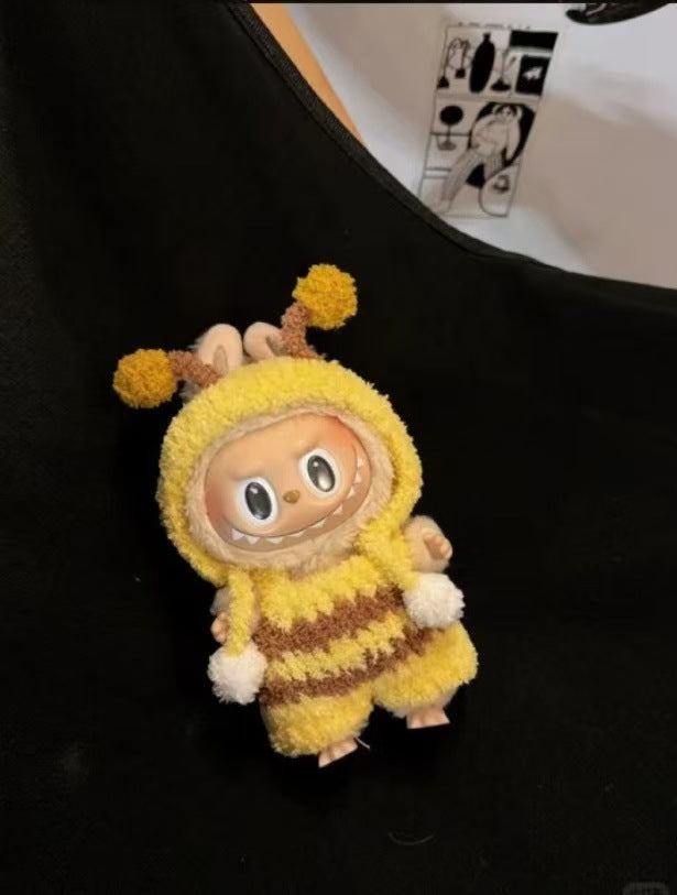 Labubu Doll Clothes 17cm Hand-Crocheted Outfits for 1st & 3rd Gen