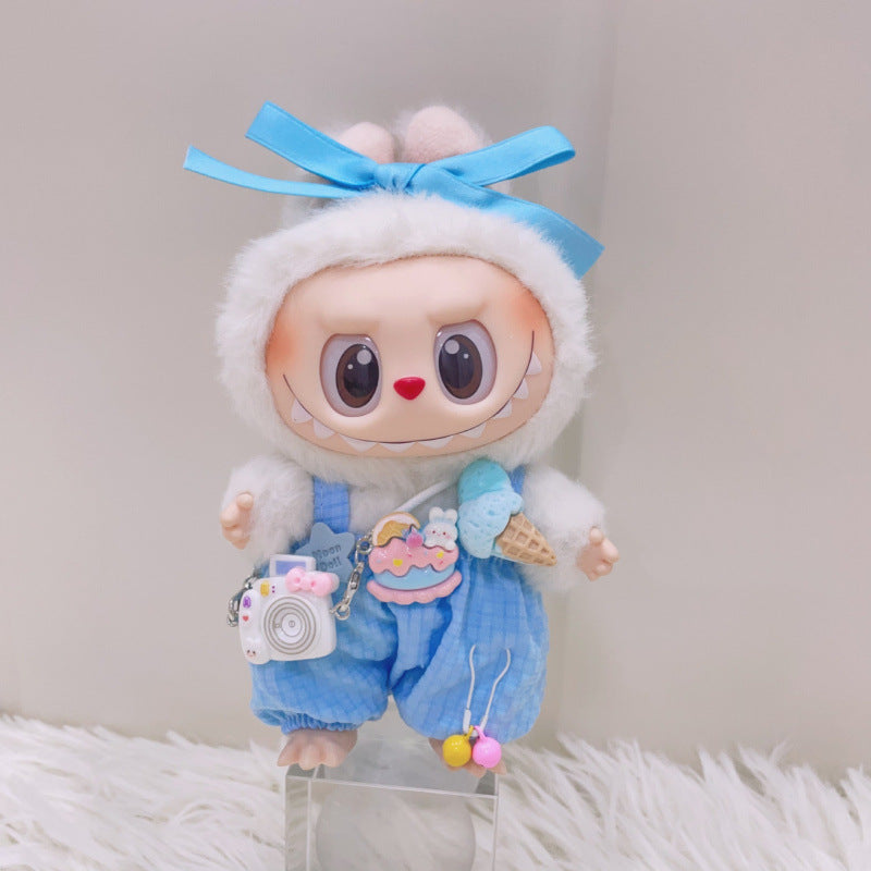 Labubu Doll Summer Ice Cream Overalls Outfit
