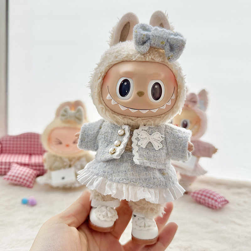 Labubu Doll Clothes Set - Classic Skirt Outfit for 1st & 2nd Gen Labubu