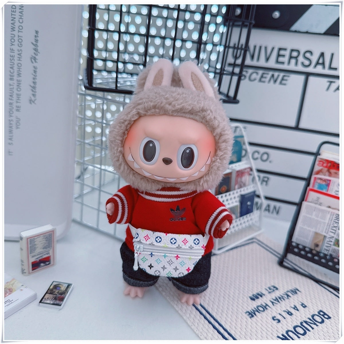Labubu Doll Outfit - Cute Cotton Coat & Accessories for 10cm & 17cm Vinyl Dolls