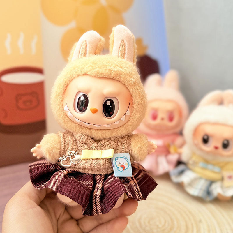 First and Second Generation Labubu Baby Clothes Pendant Labubu Clothes Baby Clothes Summer Skirt Jumpsuit Set Cute and Cute