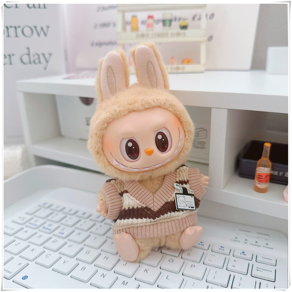 Labubu Doll Outfit - College Cool Shadow Uniform Set for 10cm & 17cm Dolls