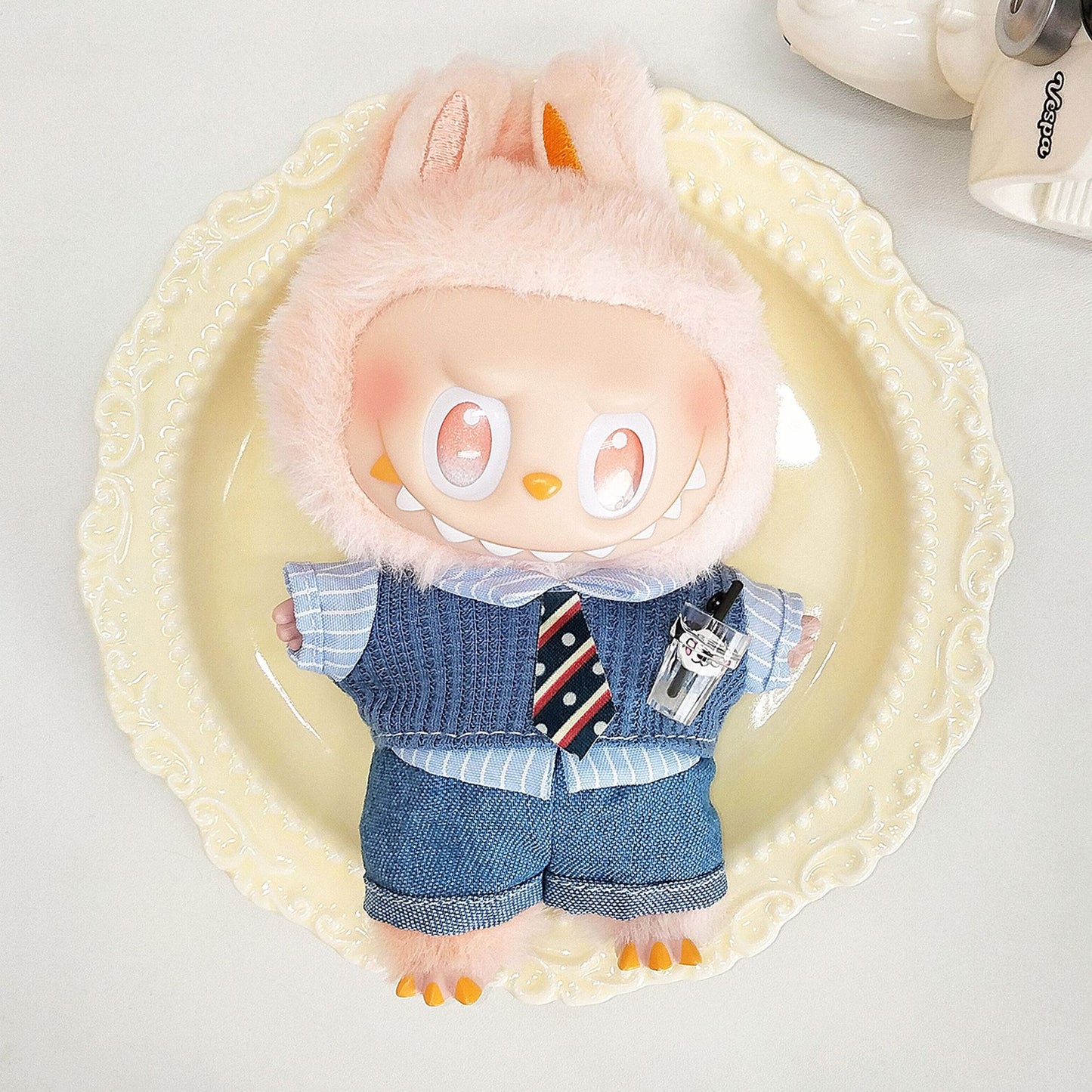 Labubu third generation doll clothes labubu 3.0 doll clothes generation second generation sitting party for blind box clothes 17cm