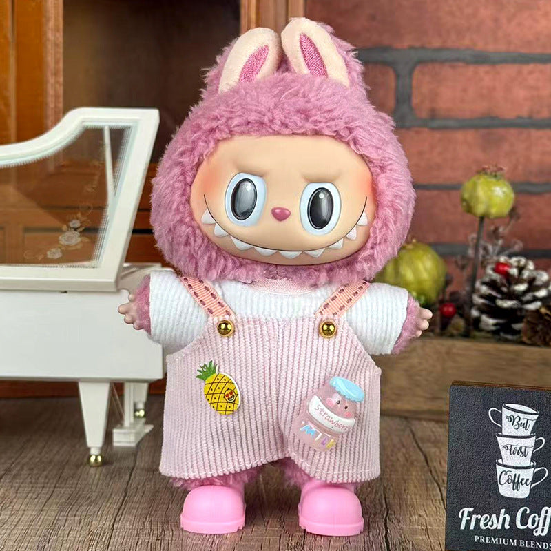 Labubu Doll Clothes Set for 17cm Blind Box Dolls - Camel Scarf, Sunflower & More
