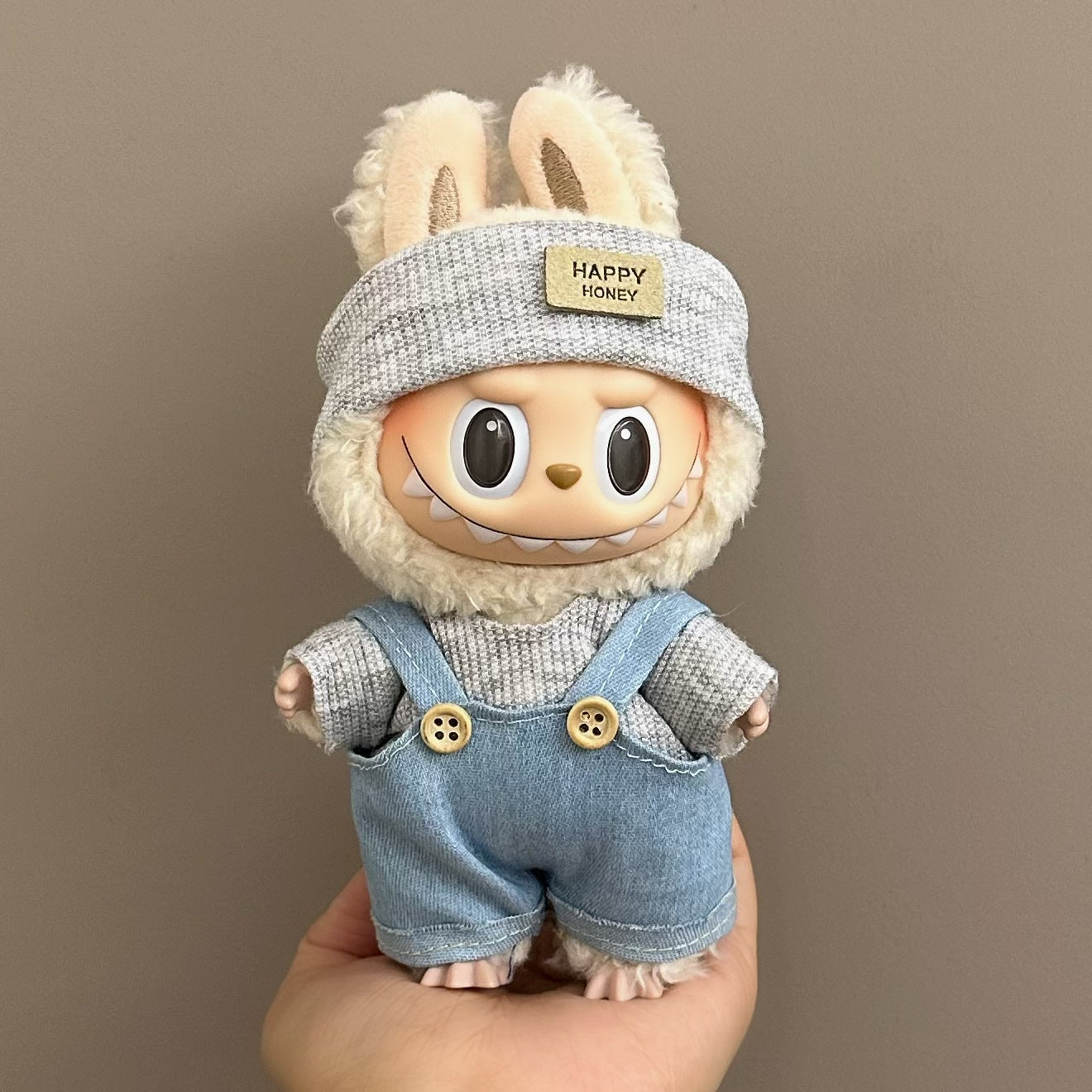 Labubu Iabubu Doll Clothes 17cm Pendant Sitting Party One or Two Generation Plush Doll suit Clothes