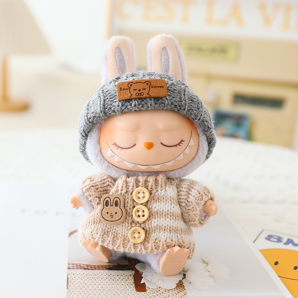 Labubu Baby Clothes Generation Two Generation Three Generation Labubu Clothes Wear Sweater Shoes Vinyl Pendant Replacement Glasses