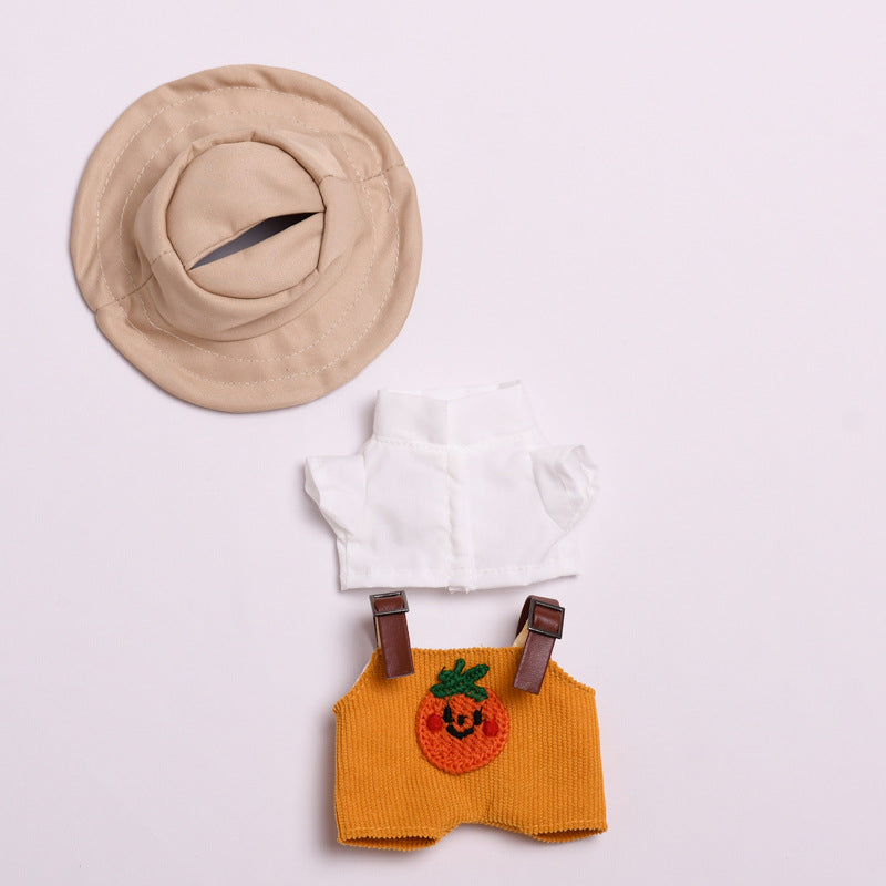 Labubu Doll Cute Overalls Two-Piece Set with Optional Shoes & Hat