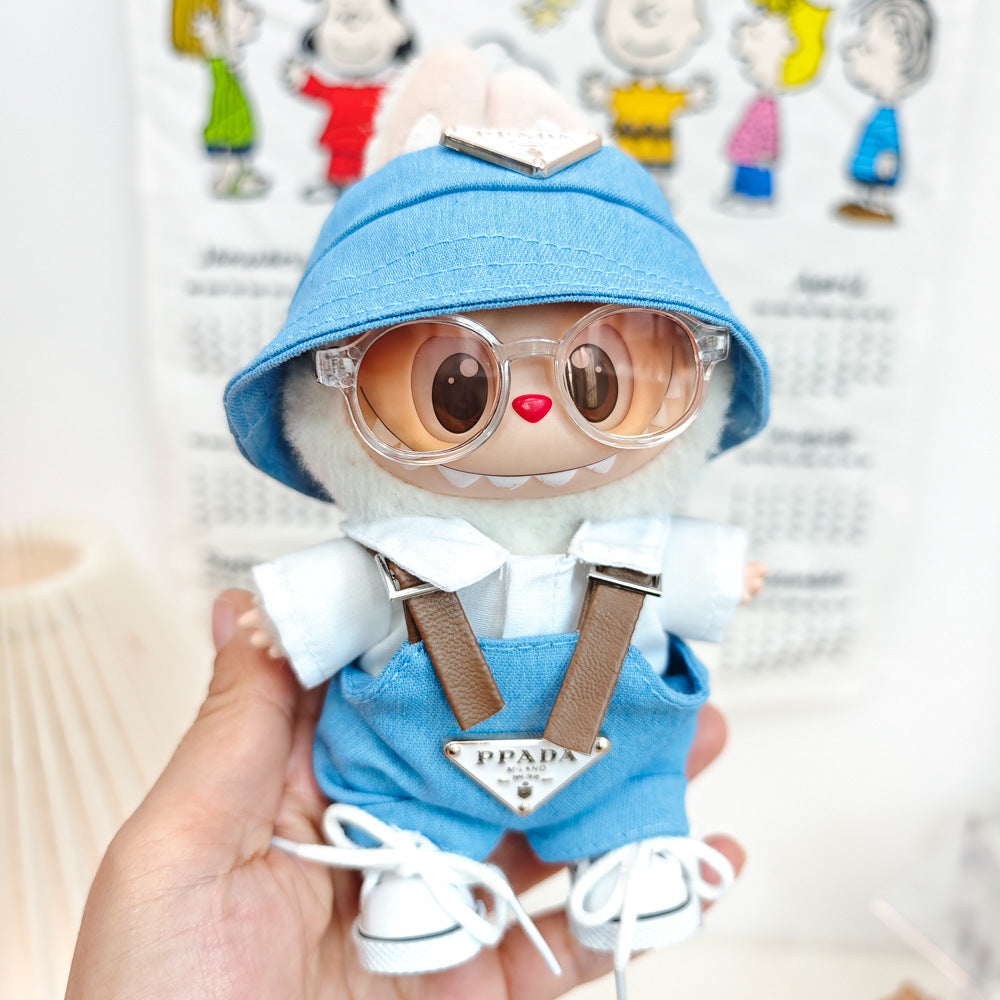 Labubu Doll Outfit Set - Trendy Clothes & Accessories for 17cm Vinyl Pendant