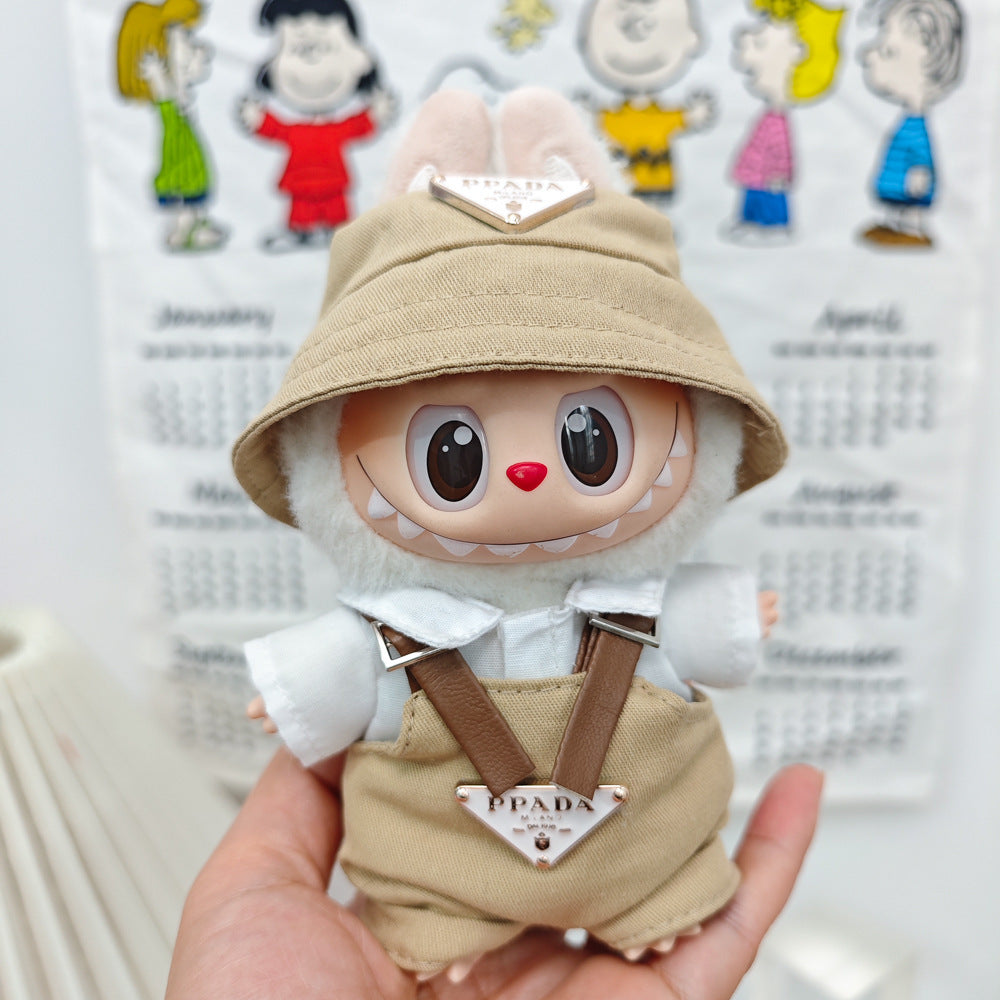 Labubu Doll Outfit Set - Trendy Clothes & Accessories for 17cm Vinyl Pendant