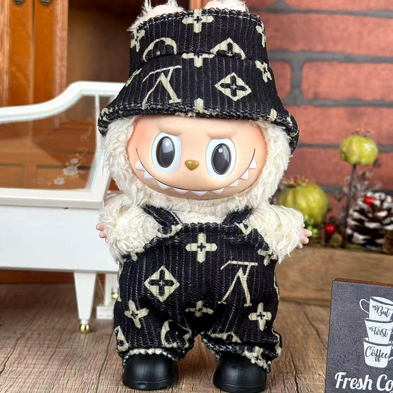 Suitable for labubu doll clothes 17cm pull cloth doll clothes small jewelry doll for suit wholesale