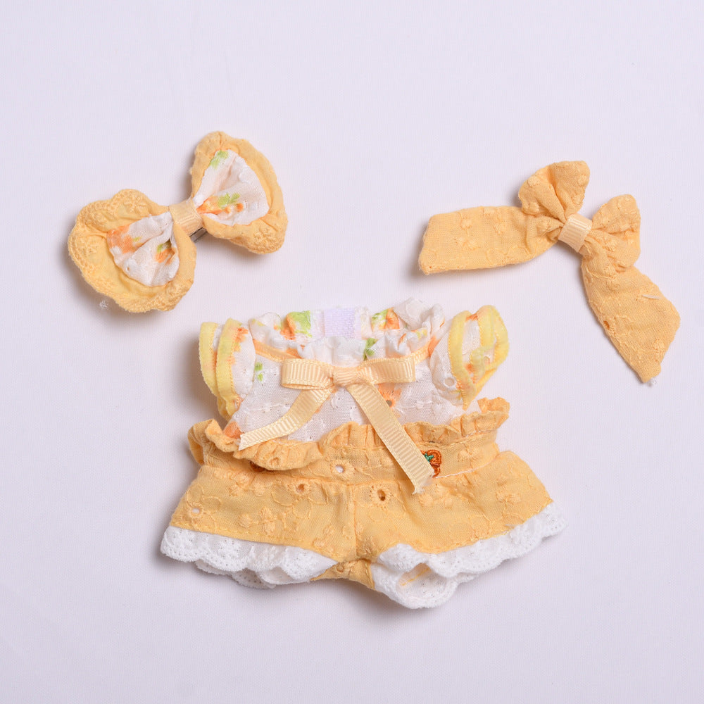 Labubu Pendant Doll Summer Yellow Skirt Outfit for 1st & 2nd Gen