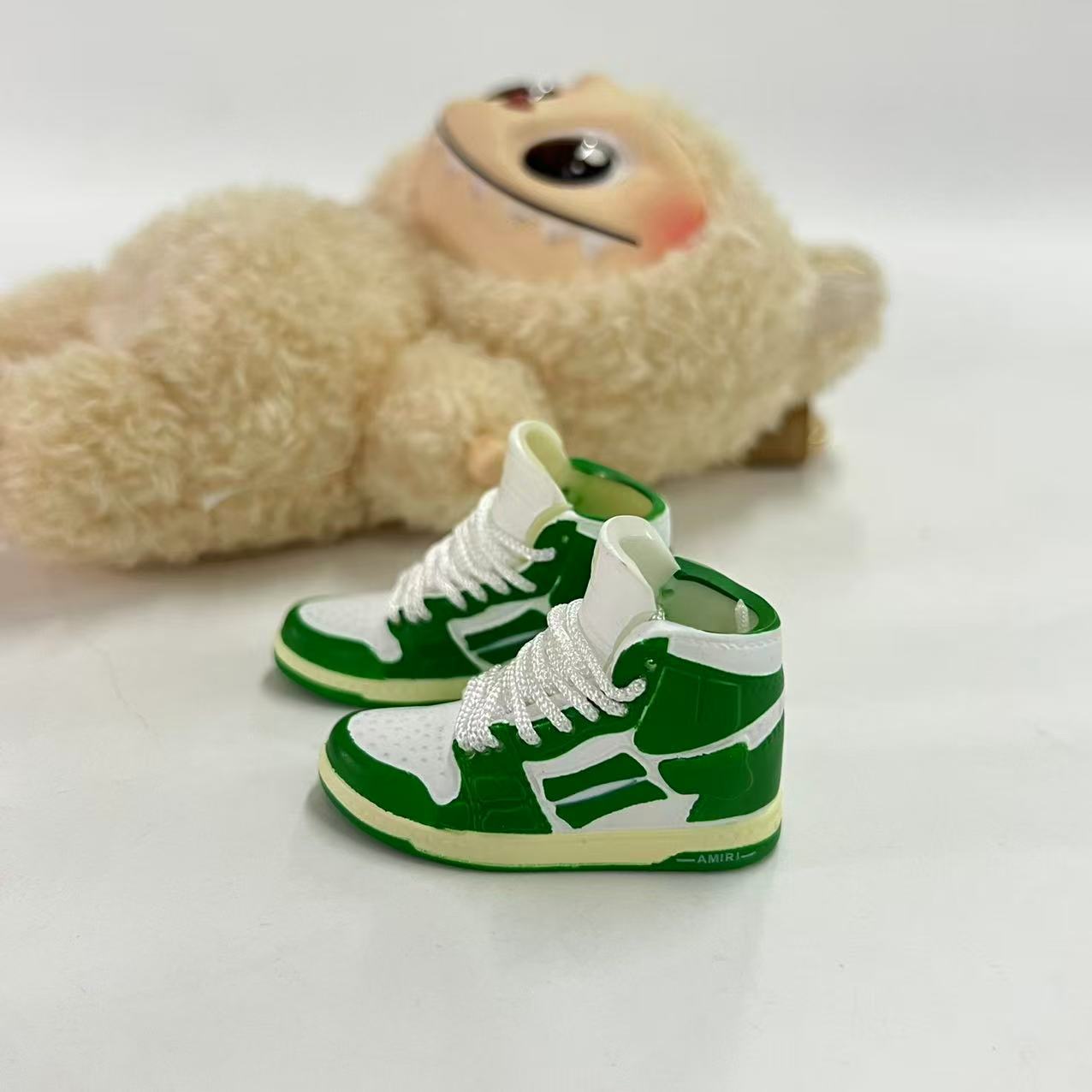 Labubu Plush Doll Clothes 17cm Plush Vinyl Doll Bag Hanging Replacement Shoe Model Pendant Blind Box