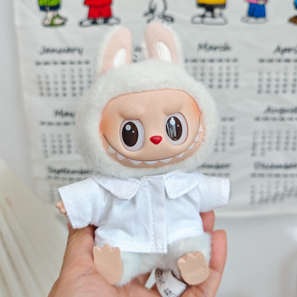 Labubu Doll Outfit Set - Trendy Clothes & Accessories for 17cm Vinyl Pendant