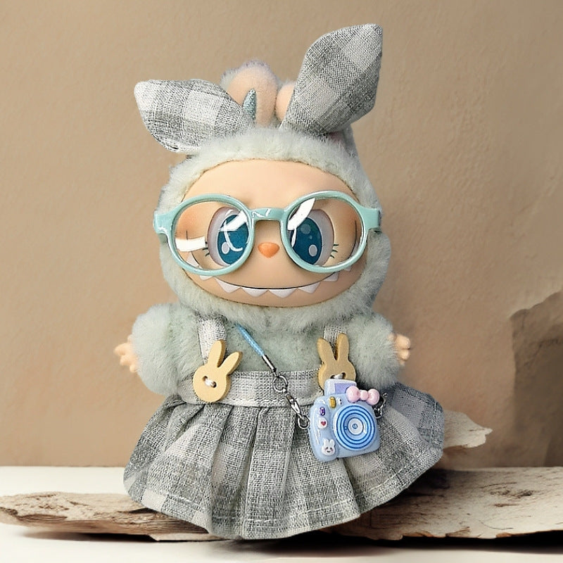 Labubu Doll Outfit Set - Skirt, Hat & Accessories