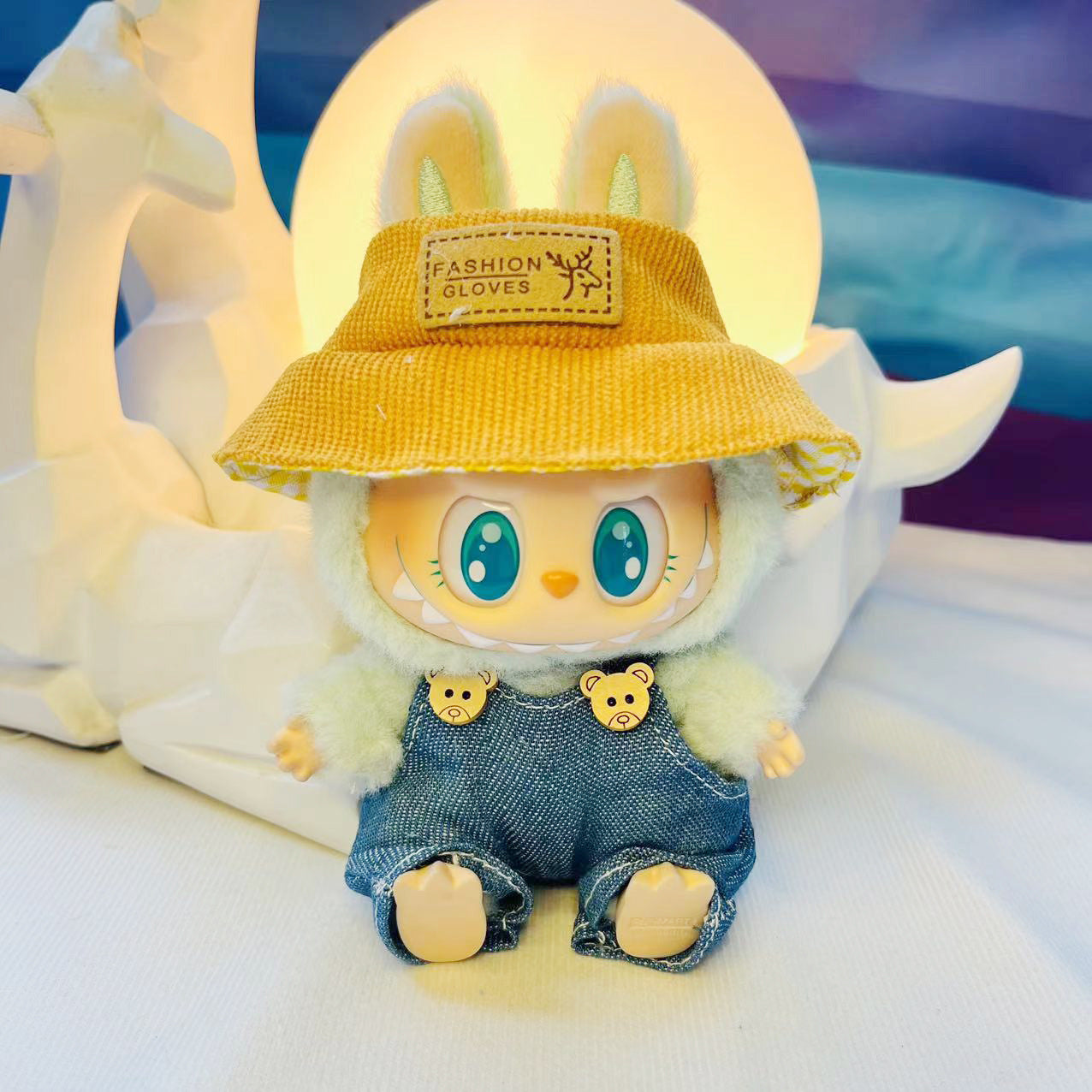 New Cameraman Labubu Pendant Baby Clothes Accessories suit Labubu Doll Keychain for Summer Baby Clothes