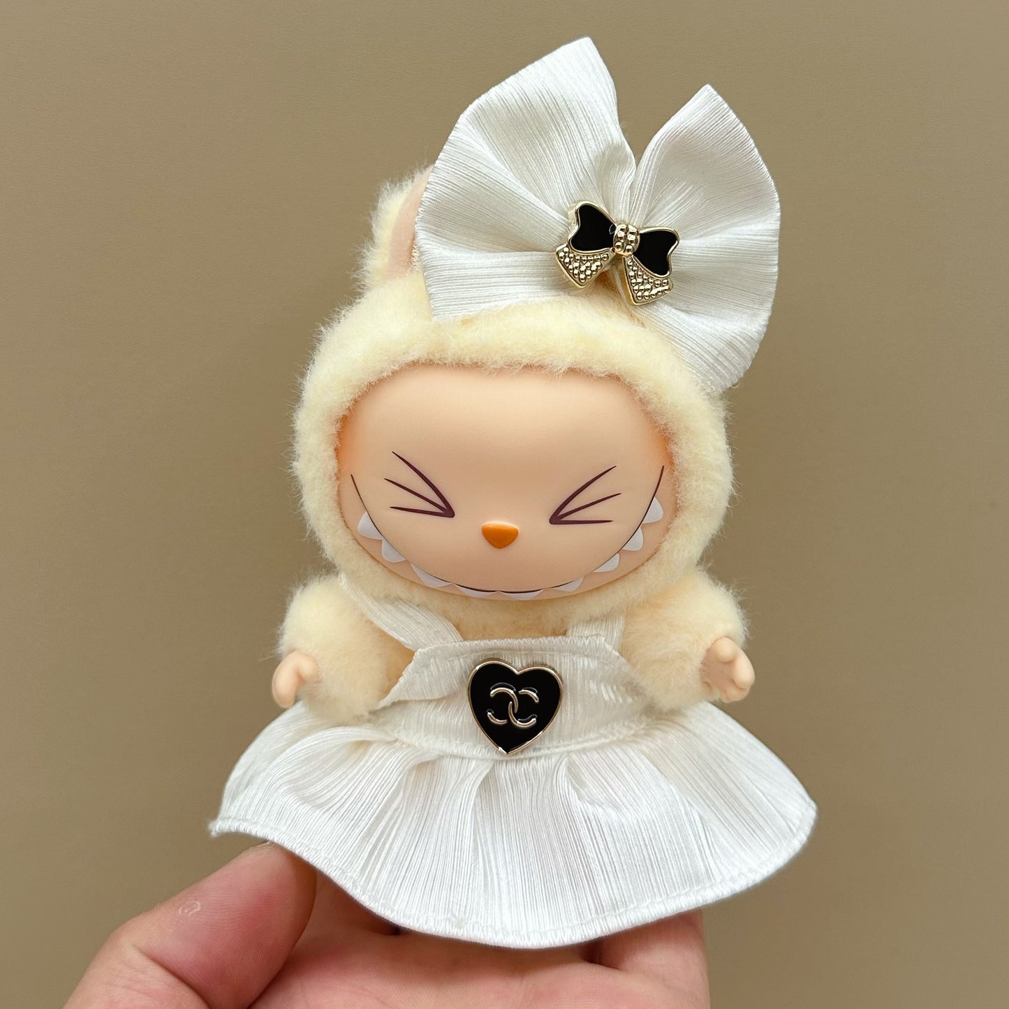 labubu doll clothes 17cm pull cloth clothes blind box doll skirt suit cute dress toy cross-border wholesale