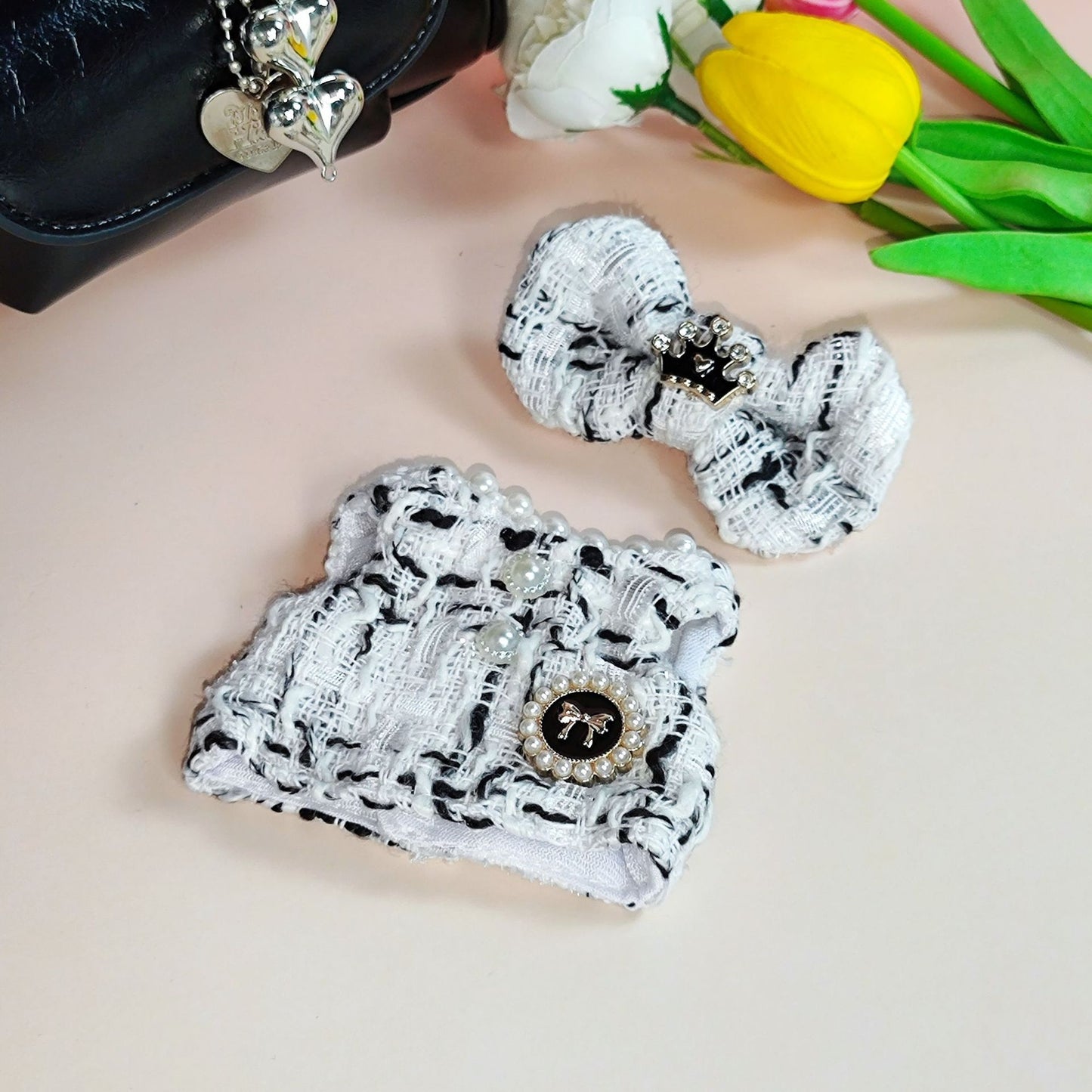 Labubu Doll Clothes Set - Crown, Shawl & Shoes for 1st/2nd Gen
