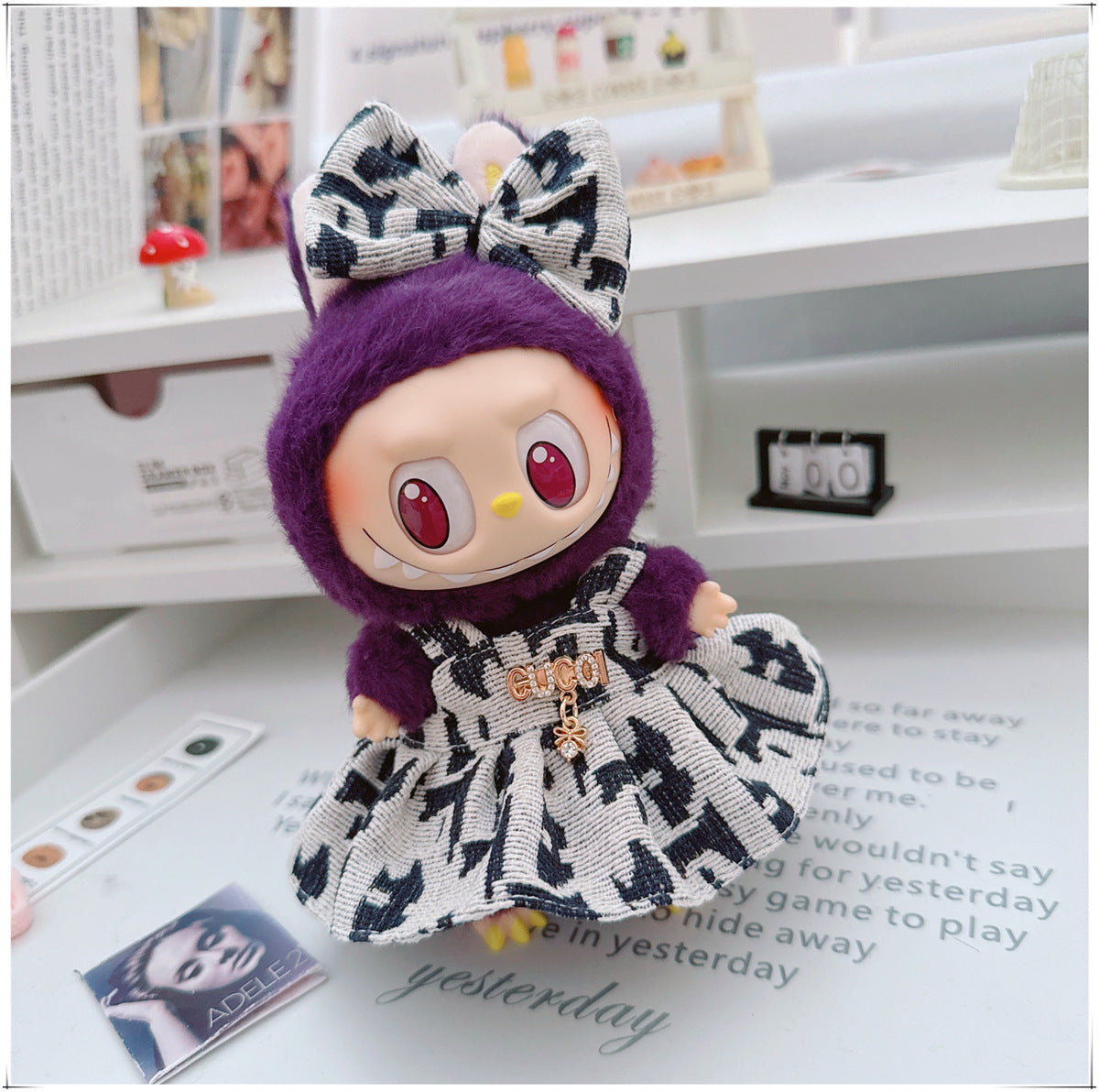 Labubu Doll Outfit - 17cm Cute Skirt Set for Vinyl Dolls