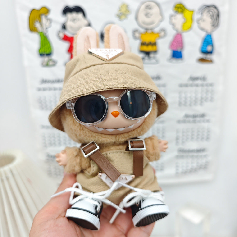 Labubu Doll Outfit Set - Trendy Clothes & Accessories for 17cm Vinyl Pendant