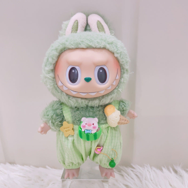 Labubu Doll Summer Ice Cream Overalls Outfit